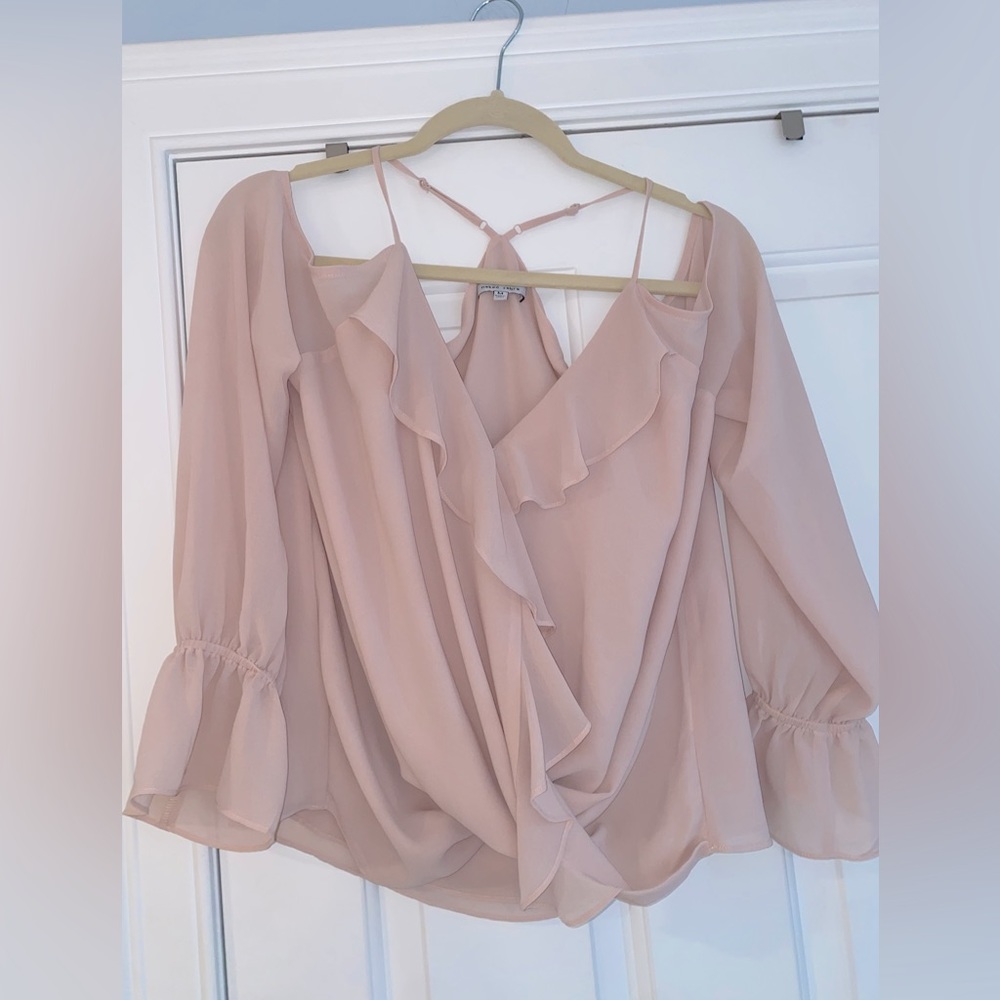 Naked Zebra Pink Long Sleeve Blouse